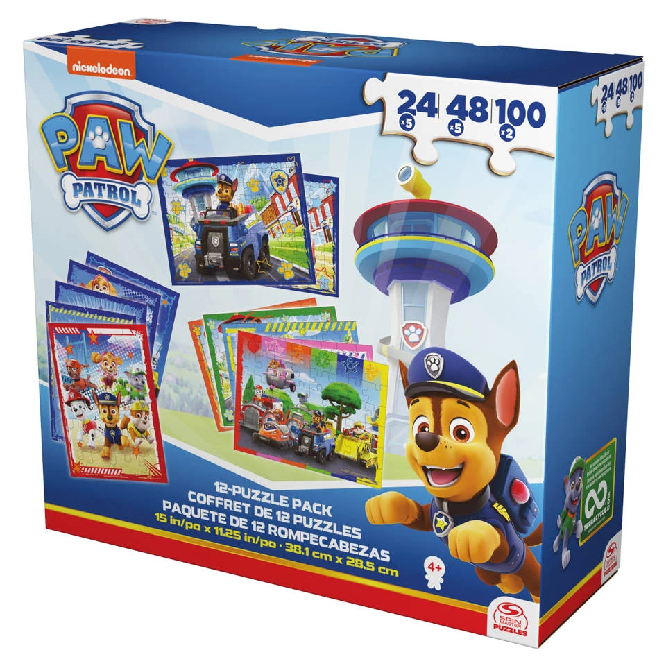 SPIN MASTER PAW Patrol 12-in-1 Puzzelset - 24 + 48 + 100 Stukjes 3 SPIN MASTER PAW Patrol 12-in-1 Puzzelset - 24 + 48 + 100 Stukjes - Afbeelding 3