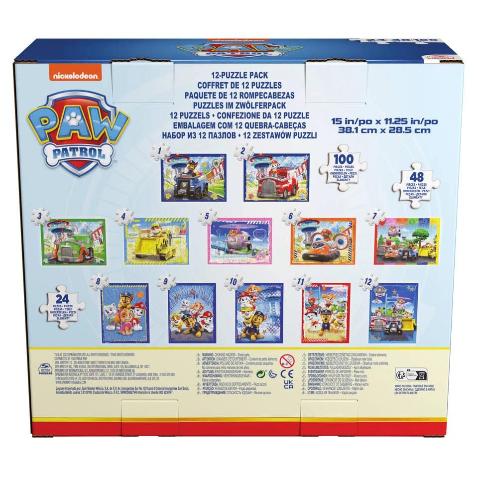 SPIN MASTER PAW Patrol 12-in-1 Puzzelset - 24 + 48 + 100 Stukjes 6 SPIN MASTER PAW Patrol 12-in-1 Puzzelset - 24 + 48 + 100 Stukjes - Afbeelding 6