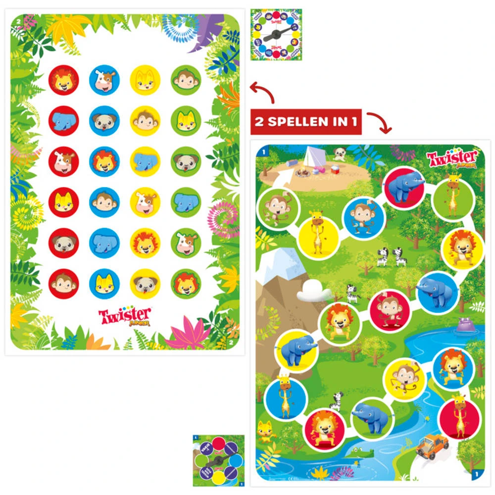 Hasbro Gaming Twister Junior 4 Hasbro Gaming Twister Junior - Afbeelding 4