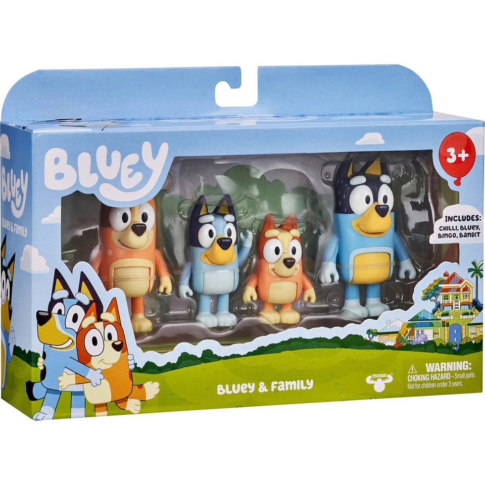 No Brand Bluey Familie Speelfigurenset 2 No Brand Bluey Familie Speelfigurenset - Afbeelding 2