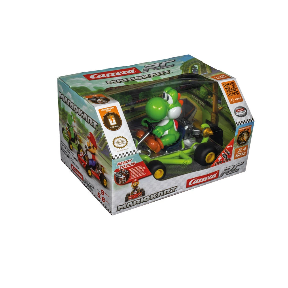 Carrera Mario Kart Op Afstand Bestuurbare Auto Pipe Kart Yoshi 3 Carrera Mario Kart Op Afstand Bestuurbare Auto Pipe Kart Yoshi - Afbeelding 3
