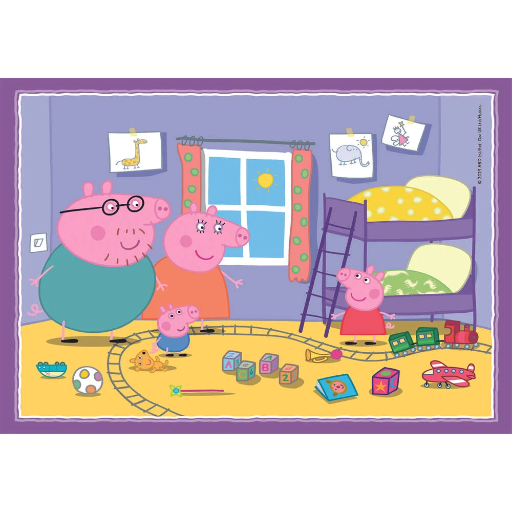 Clementoni Peppa Pig 4-in-1 Puzzelset - 12 + 16 + 20 + 24 Stukjes 2 Clementoni Peppa Pig 4-in-1 Puzzelset - 12 + 16 + 20 + 24 Stukjes - Afbeelding 2